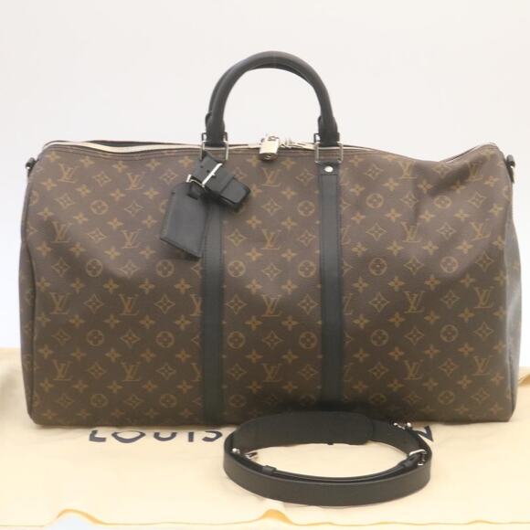 LOUIS VUITTON Monogram Macassar Keepall Bandouliere 55 M56714 - Picture 12 of 16